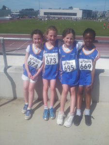 Under 10 4 X 100 meters bronze medalists Connaught Championships 2013