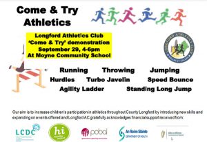 come and try athletics