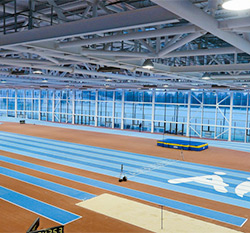 Training at AIT Indoor Track