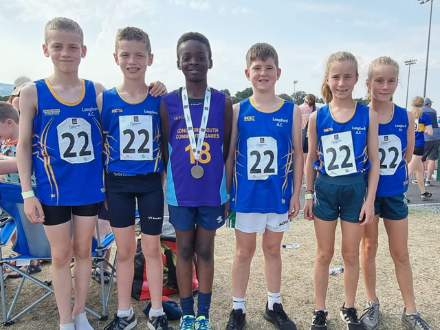 Longford AC athletes taking part in the national Community Games Finals